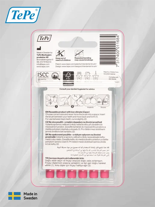 TePe Межзубные ершики Interdental Brush mixed, розовый, фото 7