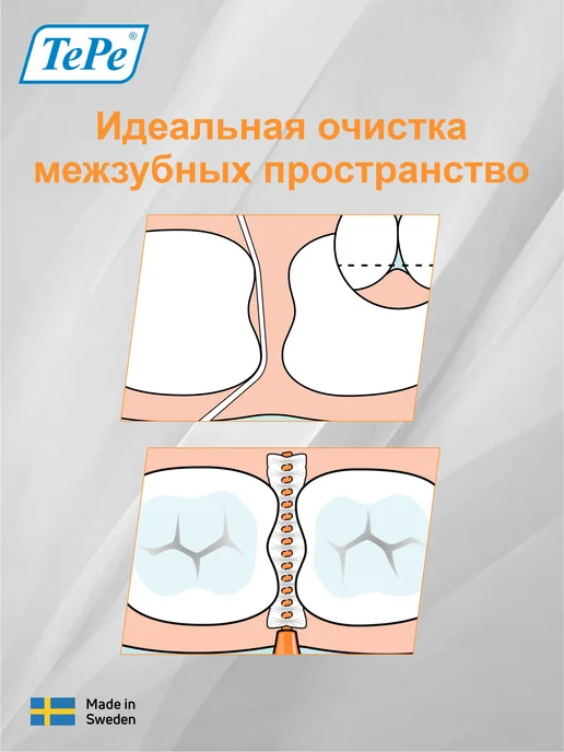 TePe Межзубные ершики Interdental Brush mixed, оранжевый, фото 5