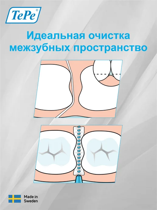 TePe Межзубные ершики Interdental Brush mixed, синий, фото 5