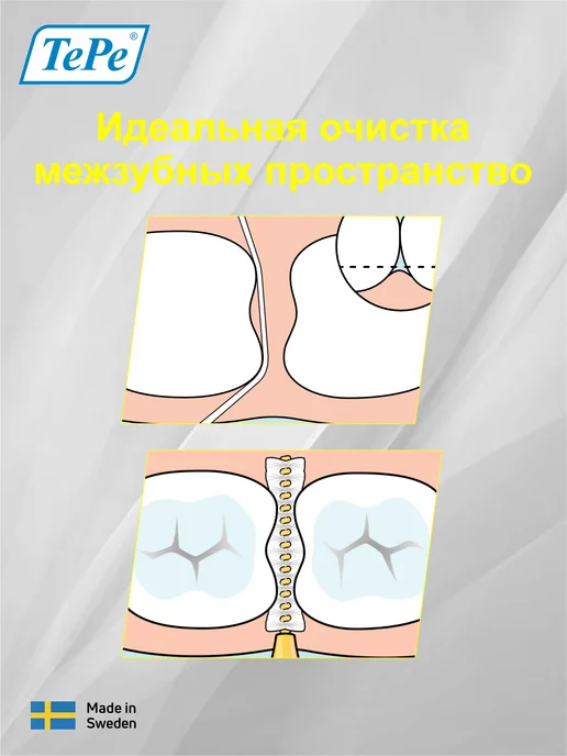 TePe Межзубные ершики Interdental Brush mixed, желтый, фото 5