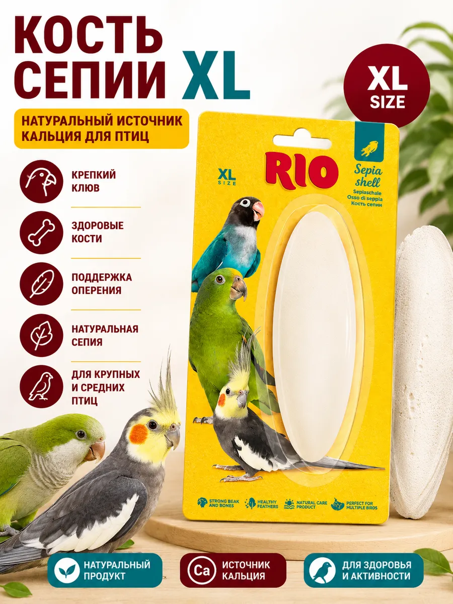 Кость сепии для средних и крупных попугаев, XL