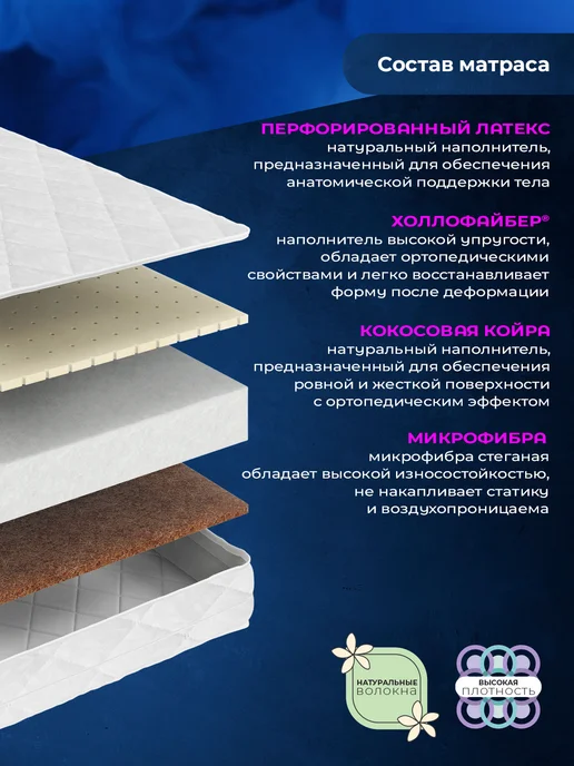 Baby Elite Матрас детский в кроватку 120х60 ортопедический двусторонний, 120x60, фото 2
