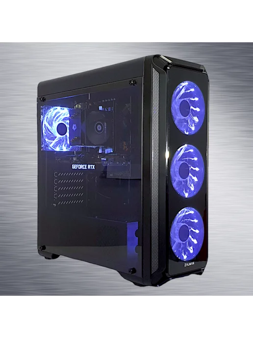 Intel Мощный игровой компьютер, голубой, фото 8