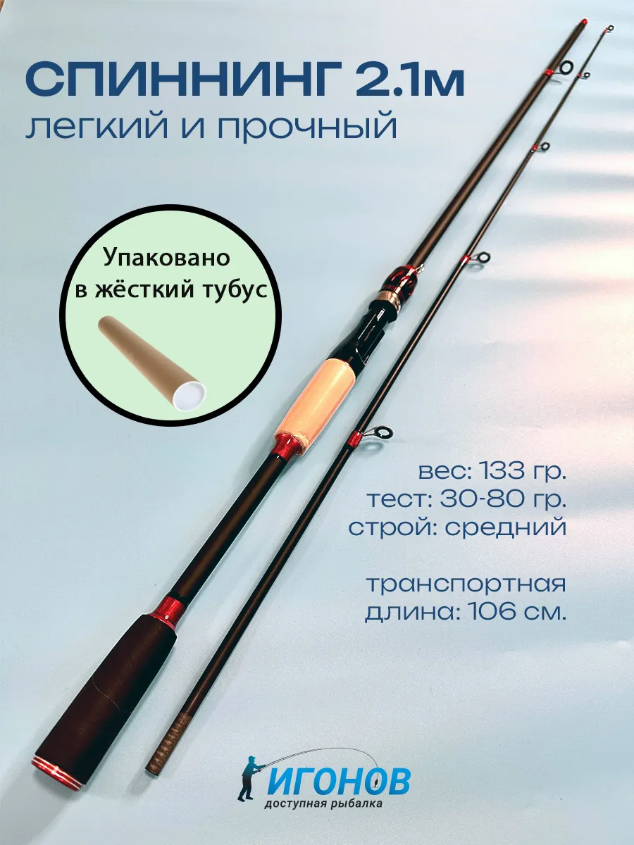 Спиннинг для рыбалки 30-80 грамм
