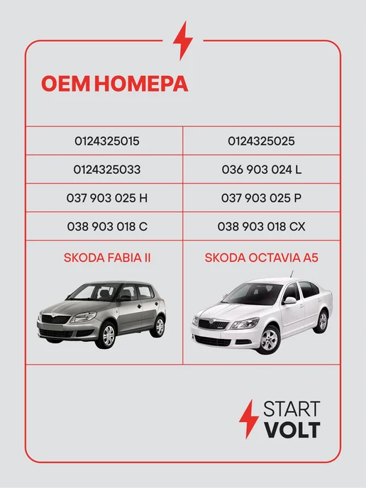 STARTVOLT Генератор для VAG Polo Octavia, вариант, фото 2