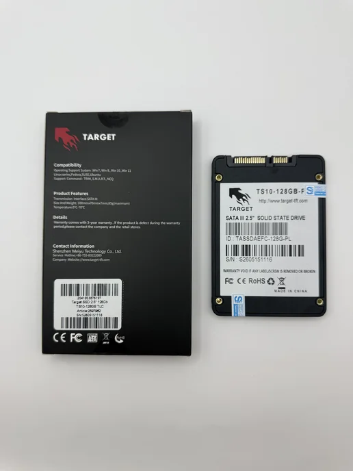 Target Накопитель SSD 2.5" 128Гб TS10-128GB-PL TLC SATAIII, 128 ГБ, фото 3