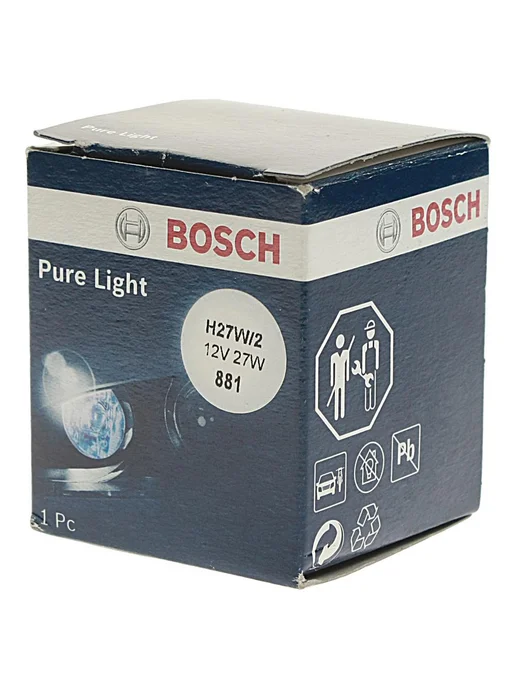 BOSCH Лампа 12V H27W 2 27W PG13 Pure Light, 27 Вт, 27 Вт, фото 3