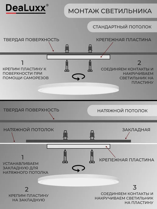 DeaLuxx Люстра потолочная 45 Вт, светильник светодиодный, C40209, 45 Вт, фото 7