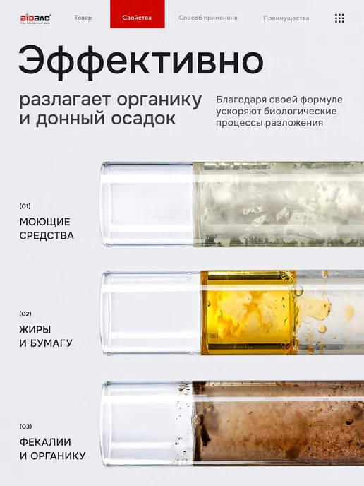 BIOBAC Бактерии для септиков и выгребных ям, 3шт, 6 шт, фото 2