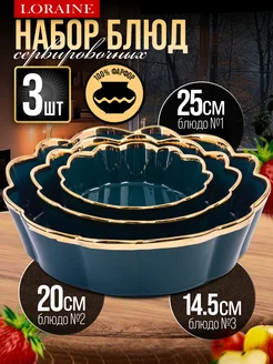 Набор блюд сервировочных 3 шт.