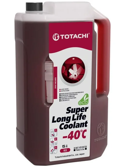 TOTACHI Антифриз Super Long Life Coolant Red 5кг 41805, 5 кг