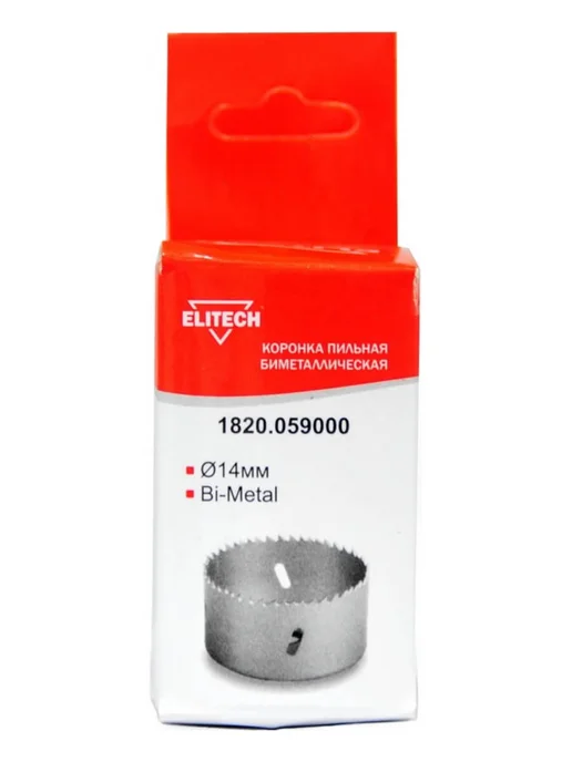 ELITECH Коронка пильная Bi-Metal 14 мм (цифенбор) 1820.059000, вариант, фото 2