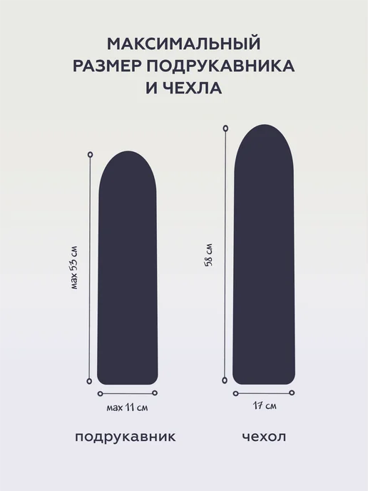 Легко жить Чехол для подрукавника гладильного, голубой, фото 2