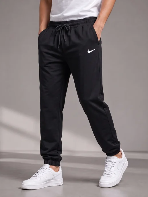 Nike Спортивные штаны трико джоггеры, черный, фото 3