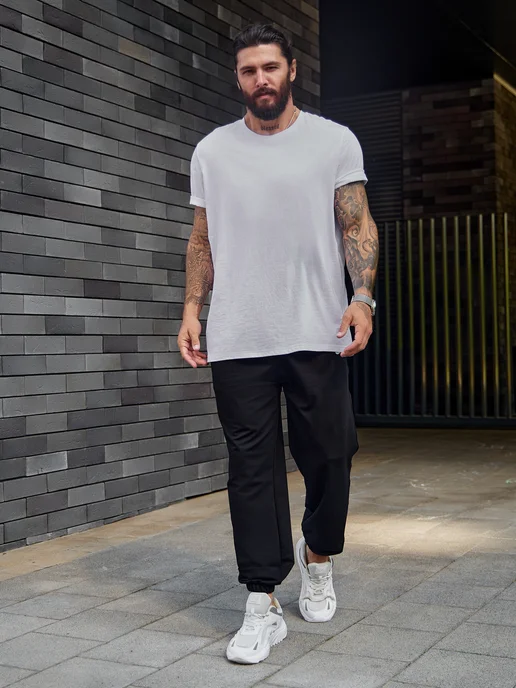 Nike Спортивные штаны трико джоггеры, черный, фото 5