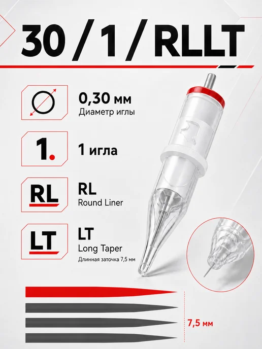 Дефендер Картриджи Defender для тату иглы 30 01 RLLT, вариант, фото 2