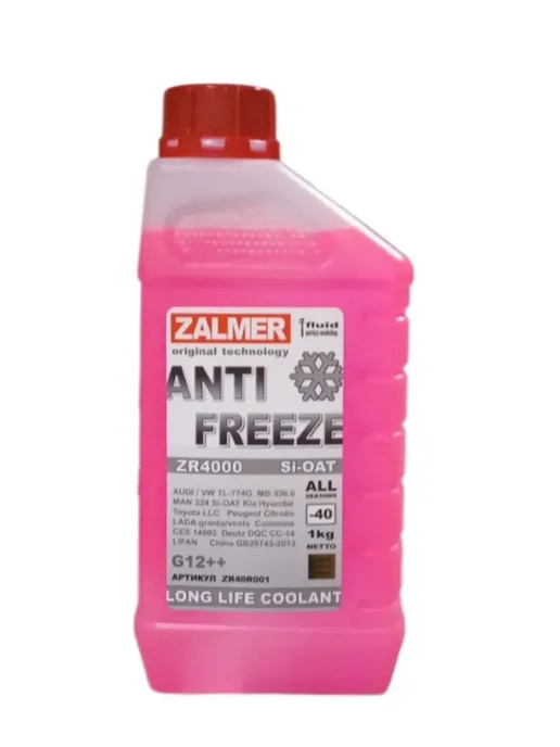 Антифриз ZR4000 LLC G12++ красный -40С 1кг. ZR40R001, 1 кг, фото 5
