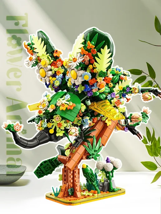 LEGO Конструктор Flower Animals - Жук-носорог, зеленый, фото 3