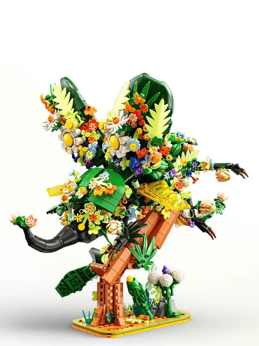 LEGO Конструктор Flower Animals - Жук-носорог, зеленый, фото 4