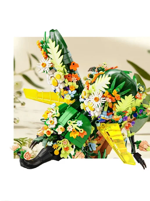 LEGO Конструктор Flower Animals - Жук-носорог, зеленый, фото 8