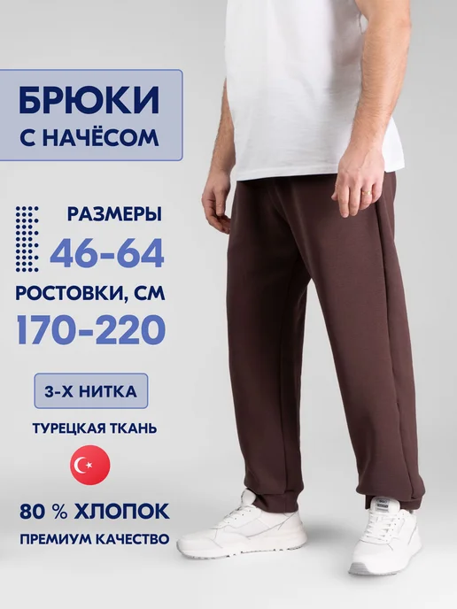 Alterra wear Штаны спортивные теплые, коричневый