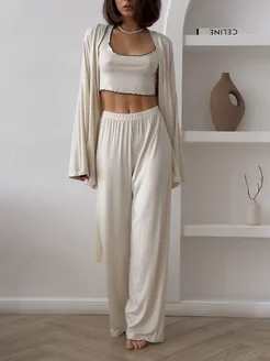 Пижама тройка вискоза Mary Jany 312952253 купить за 2 888 ₽ в интернет-магазине Wildberries