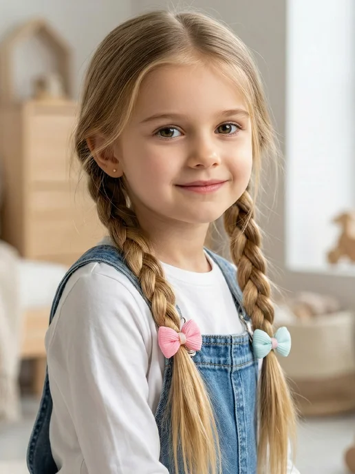 HairBee Резинки для волос бантики набор, голубой, фото 2
