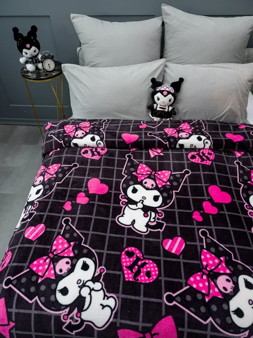 Павлинка Плед 200х220 евро детский пушистый на кровать Куроми, 200x220, фото 2