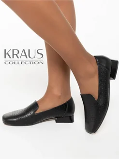 Лоферы на каблуке черные KRAUS Collection 313154006 купить за 2 682 ₽ в интернет-магазине Wildberries