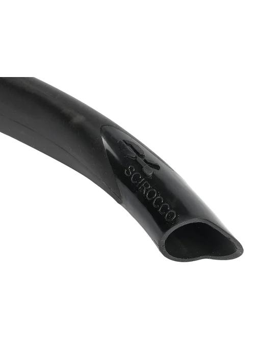 C4 CARBON Трубка для плавания взрослая C4 SCIROCCO SOFT BLACK, черный, фото 5