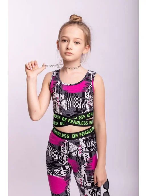 batik Топ спортивный, серый
