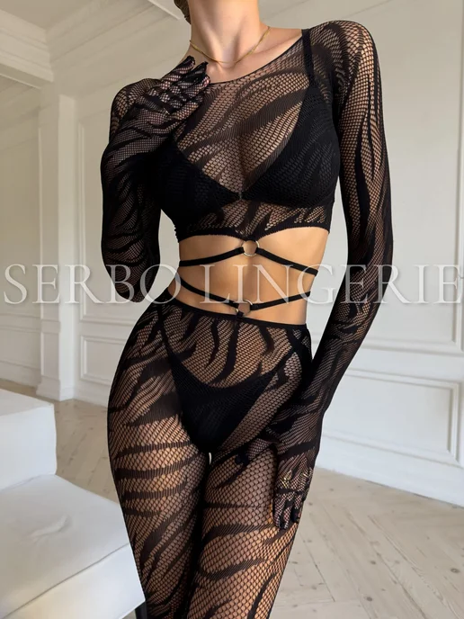 SERBO lingerie Эротическое белье 18+, черный, фото 8