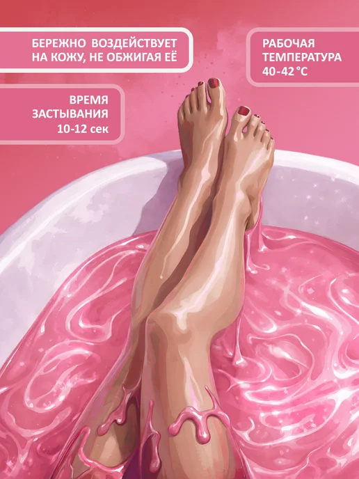 AnyWax Воск для депиляции Premium1000гр полимерный гранулы, 1 кг, фото 4