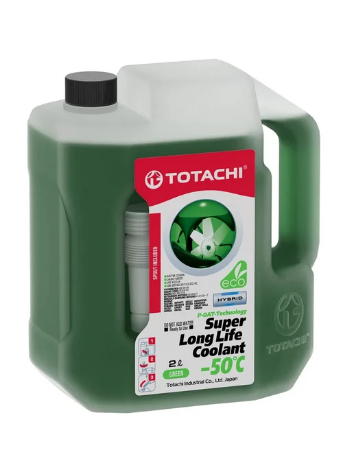 TOTACHI Жидкость охлаждающая NIRO COOLANT, RED -50°C G12+, 1кг 44801, 2 л