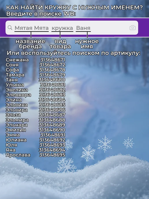 Мятая мята Кружка именная холодное сердце - Милена, голубой, фото 6