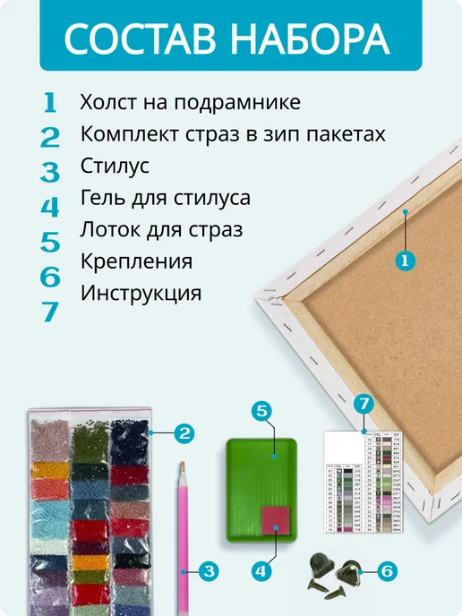Paintboy Алмазная мозаика на подрамнике 40х50 " Нежность львов", 40x50, фото 2