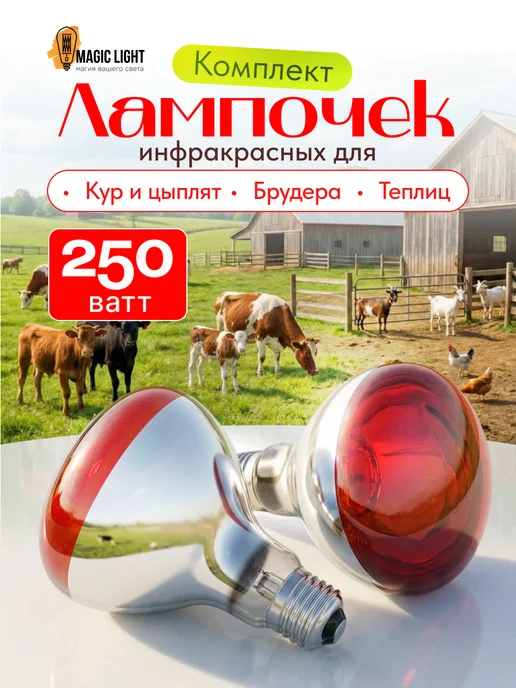 Magic Light Инфракрасная лампа набор 2*250вт, 2x250