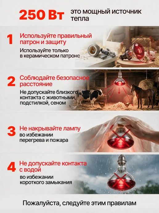 Magic Light Инфракрасная лампа набор 2*250вт, 2x250, фото 8