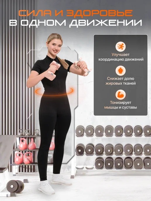 Genau Гантели разборные A Dumbbell 1,5-5 кг женские для тренировок, 1,55 кг, фото 5