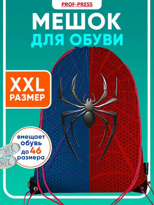 Prof-Press Мешок для сменки сумка для обуви в школу, синий