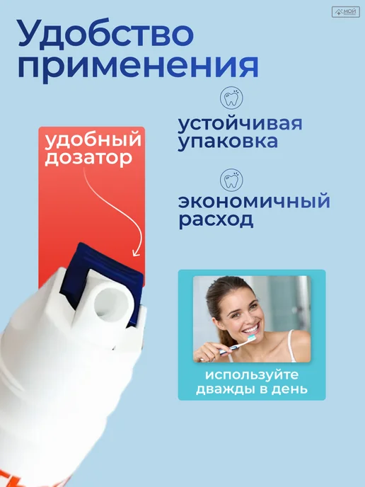 THERAMED Зубная паста с дозатором со фтором Original 2 шт набор, 2 шт, фото 8