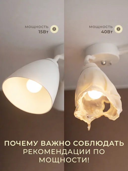 УСВЕТА Люстра для кухни 3 рожка с цоколем Е27, белый, фото 7