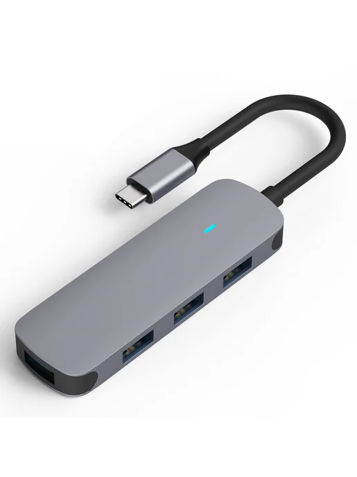 iRift Док станция USB type C 4-в-1 для ноутбука, серый, фото 3