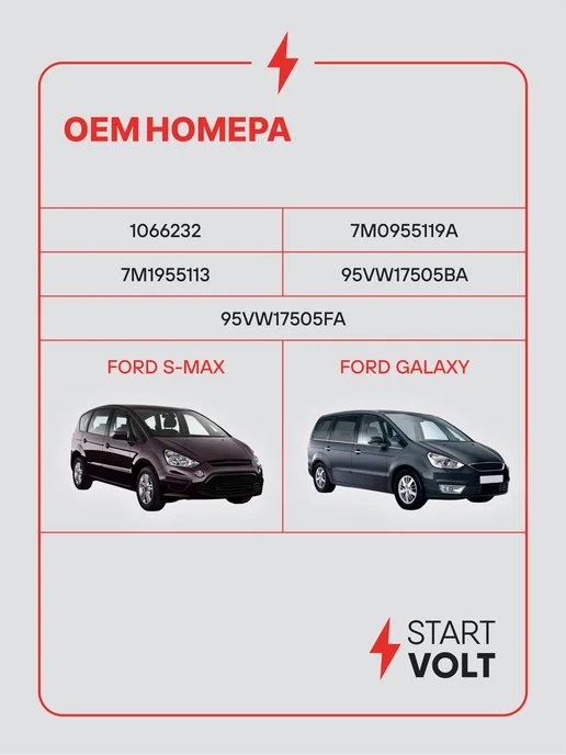 STARTVOLT Мотор стеклоочистителя Ford S-Max передний, вариант, фото 2