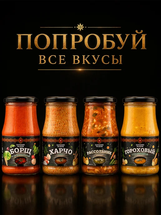 Батькин Резерв Рассольник суп готовый, 530 г, 530 г, фото 3