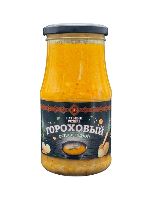 Батькин Резерв Суп гороховый овощной, суп готовый, 530 г, 530 г, фото 4