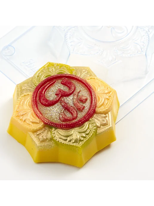 AnyMolds Ом форма пластиковая для мыла и шоколада, белый, фото 3