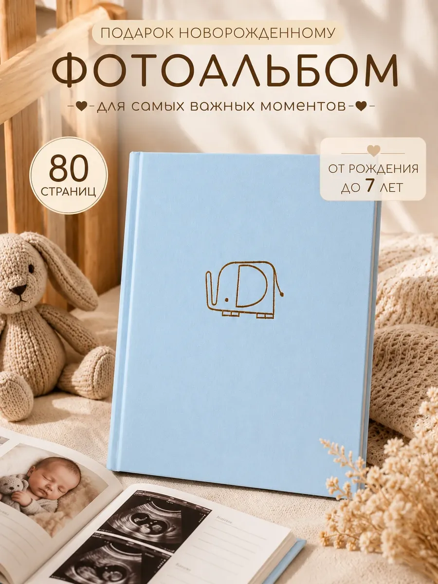 Фотоальбом для новорожденных, первый альбом малыша