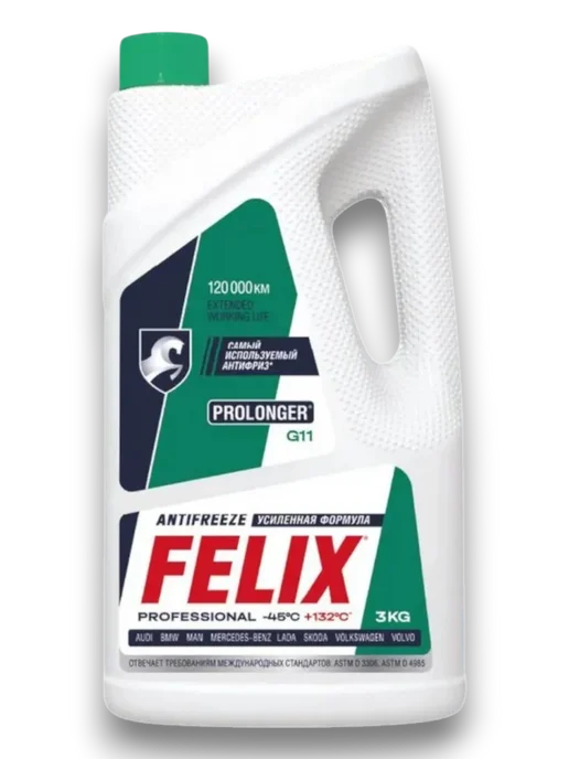 FELIX Антифриз Феликс зеленый G11 Prolonger 5кг -45С, +132С, 3 кг, фото 4