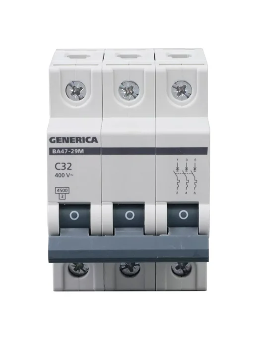 Generica Автоматический выключатель 32А автомат 3P ВА47-29 1 шт, 1 шт, фото 8